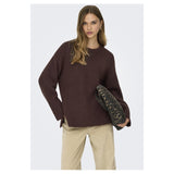 ONLY Only dam stickad tröja ONLMAGGIE Knit Seal Brown