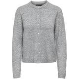ONLY Only damstickad kofta ONLSIMONI Knit Medium grey melange