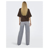 ONLY Only damstickad tröja ONLAZU Knit Seal Brown