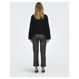 ONLY Only damstickad tröja ONLDONNA Knit Black