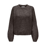 ONLY Only dam stickad tröja ONLSIMONI Pullover Coffee Bean