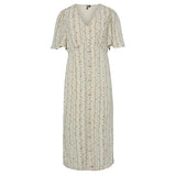 PIECES PIECES DAM KLÄNNING PCTAITLYN Dress Birch Striped Flower