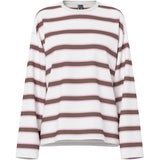 PIECES PIECES Dam T-shirts PCMila T-shirt Coffee Quartz ROSEATE SPOONBILL/CLOUD DANCER