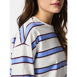 PIECES PIECES Dam T-shirts PCMila T-shirt Hydrangea WINETASTING/CLOUD DANCER