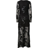 PIECES PIECES Dam klänning PCOffia Dress Black black satin band