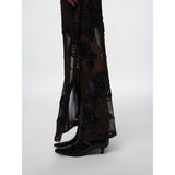 PIECES PIECES Dam klänning PCOffia Dress Delicioso Black Satin Band