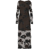 PIECES PIECES Dam klänning PCOffia Dress Delicioso Black Satin Band