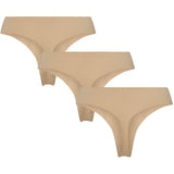PIECES PIECES dam 3-pack thong PCNAMEE Underwear Peach Taffy