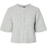 PIECES PIECES dam cardigan PCSILLY Cardigan Light Grey Melange