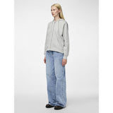 PIECES PIECES dam hoodie PCCHILLI Sweatshirt Light Grey Melange