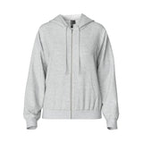 PIECES PIECES dam hoodie PCCHILLI Sweatshirt Light Grey Melange