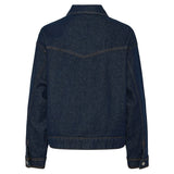 PIECES PIECES dam jacka PCELMA Jacket Dark Blue Denim RINSE WASH
