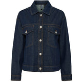 PIECES PIECES dam jacka PCELMA Jacket Dark Blue Denim RINSE WASH