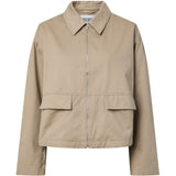PIECES PIECES dam jacka PCPAM Jacket Greige