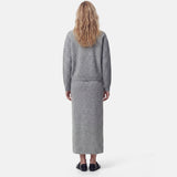PIECES PIECES dam kjol PCSALLY Skirt Medium grey melange