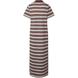 PIECES PIECES dam klänning PCCHILLI Dress Chicory Coffee Stripes
