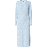 PIECES PIECES dam klänning PCFLORA Dress Cashmere Blue Flowers