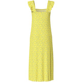 PIECES PIECES dam klänning PCFLORA Dress Pale Banana Small flower