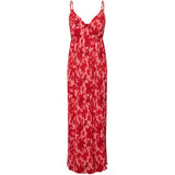 PIECES PIECES dam klänning PCFLORA Dress Adrenaline Rush Red tone flowers