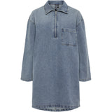 PIECES PIECES dam klänning PCRENE Dress Medium blue denim