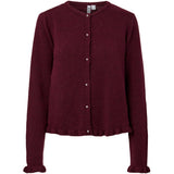 PIECES PIECES dam kofta PCAMOS Cardigan Winetasting Melange