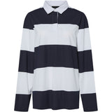 PIECES PIECES dam polo PCFRIDA Restudsalg Maritime Blue White