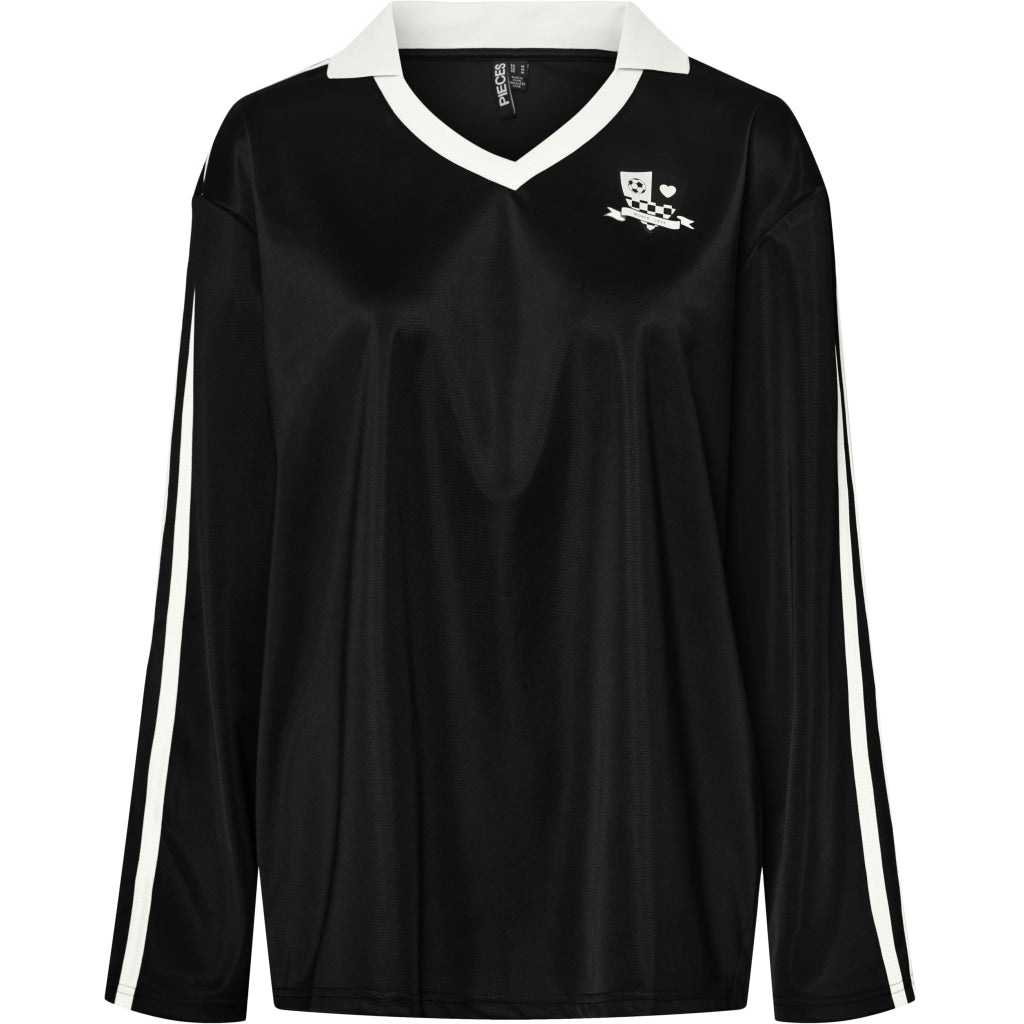 Pieces Dam tee PCSKYLAR - Black main image 1