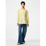 PIECES PIECES dam skjorta PCMELIA Shirt French Vanilla Stripes thin bright white