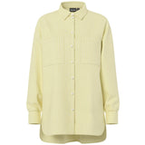 PIECES PIECES dam skjorta PCMELIA Shirt French Vanilla Stripes thin bright white