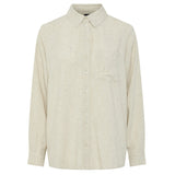PIECES PIECES dam skjorta PCPIA Shirt Birch Detail MELANGE