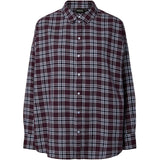 PIECES PIECES dam skjorta PCVIOLET Shirt Plum Perfect Maritime Blue