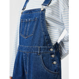 PIECES PIECES dam spencer byxdress PCFENNA Restudsalg Dark Blue Denim