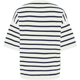 PIECES PIECES dam stickad PCTIAN Knit Cloud Dancer Maritime Blue
