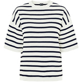 PIECES PIECES dam stickad PCTIAN Knit Cloud Dancer Maritime Blue
