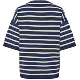 PIECES PIECES dam stickad PCTIAN Knit Maritime Blue Cloud dancer