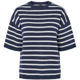 PIECES PIECES dam stickad PCTIAN Knit Maritime Blue Cloud dancer