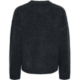 PIECES PIECES dam stickad tröja PCANA Knit Dark grey melange