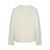 PIECES PIECES dam stickad tröja PCANA Knit Whitecap Gray