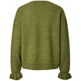 PIECES PIECES dam stickad tröja PCSALLY Knit Sphagnum MELANGE