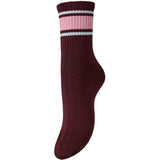 PIECES PIECES dam strumpor PCSABINE Socks Winetasting WIDE-SEA PINK-NANTUCK