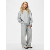 PIECES PIECES dam sweatshirt PCCHILLI Sweatshirt Light Grey Melange
