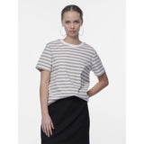 PIECES PIECES dam tee PCRIA T-shirt Silver Mink BRIGHT WHITE