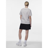 PIECES PIECES dam tee PCRIA T-shirt Silver Mink BRIGHT WHITE