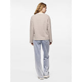 PIECES PIECES damtopp PCSADIE Blouse Cloud Dancer FOSSIL