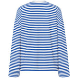 PIECES PIECES dam topp PCSADIE Blouse Cloud Dancer NAUTICAL BLUE
