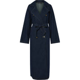 PIECES PIECES dam trenchcoat PCFREYA Jacket Dark Blue Denim