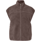 PIECES PIECES dam väst PCSADIA Vest Coffee Quartz