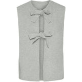 PIECES PIECES dam västen PCSILLY Vest Light Grey Melange