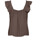 PIECES PIECES dam top PCPIA Top Coffee Quartz