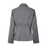 PIECES Pieces dam kavaj PCFALKA Blazer Grey pinstripe